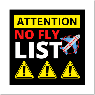 No Fly List - Funny Posters and Art